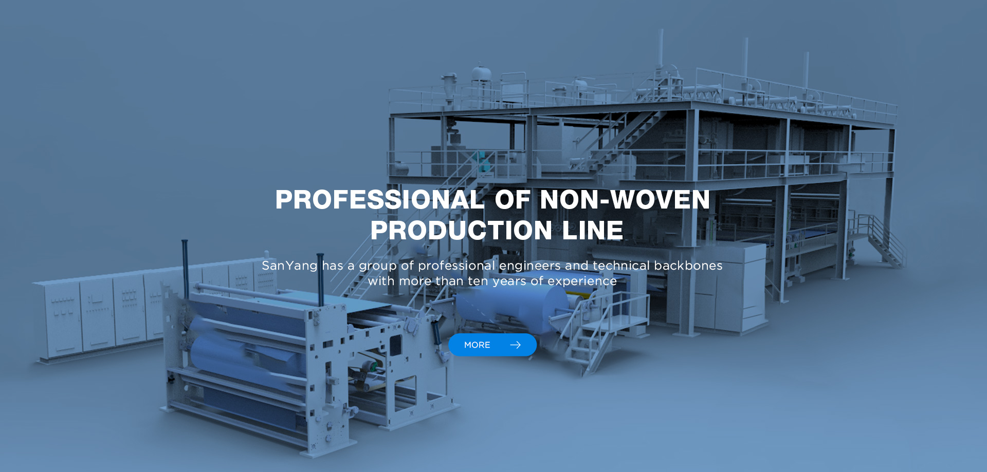 Jiangsu Sanyang Textile Machinery， nonwoven machine  , spunbond machine ，Spunbond nonwoven equipment，Spunbond nonwoven production line，江蘇三羊紡織機(jī)械有限公司，江蘇三羊紡織機(jī)械有限公司官網(wǎng)